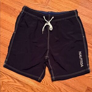 Nautica Men's Dark Blue Swim Board Shorts